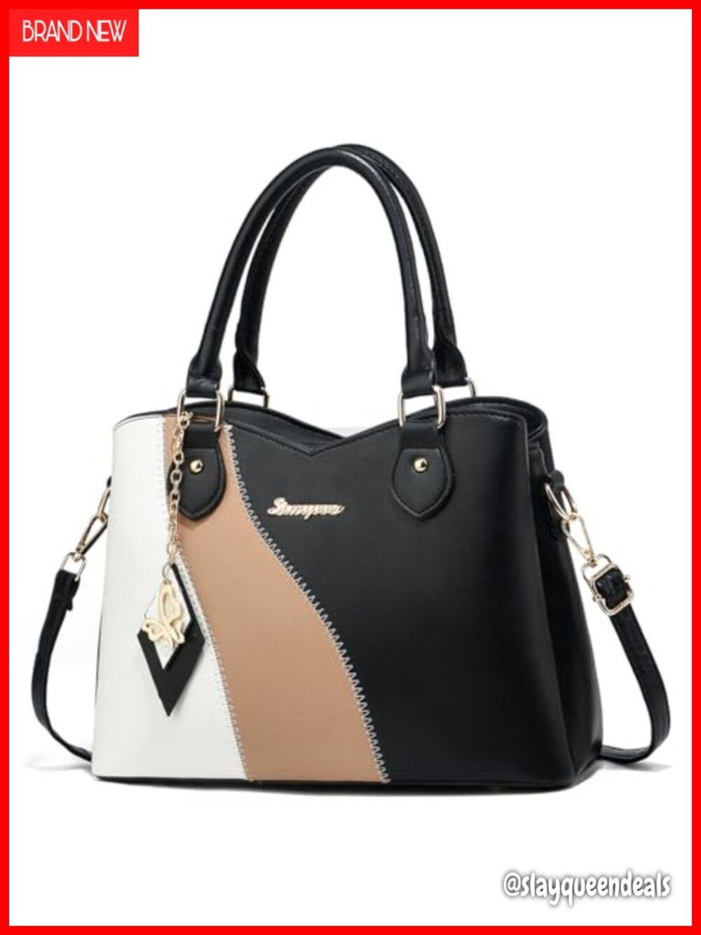 Satchel Handbag Women Tote Shoulder Crossbody Bag Vegan Leather
